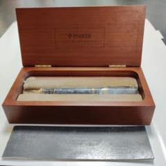 PARKER デュオフォールド 万年筆 ブルーマーブル GT 18K 英国製 - メルカリ
