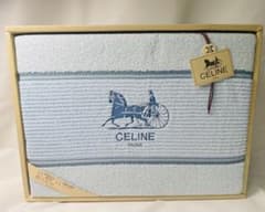 にんじんさま専用CELINEタオルケット 140cm x 190cmサックス水色 CELINE セリーヌ タオルケット 水色 ブルー 140×190 - メルカリ
