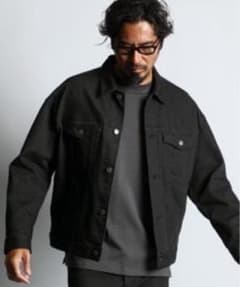 The DUFFER ファイントーン トラッカーデニムジャケット ブラック M