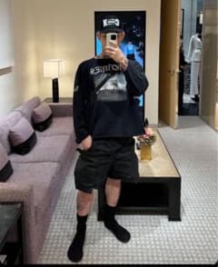 き*き様 最終値下！平本蓮着用Yeezy vulturesロンT ブラック サイ