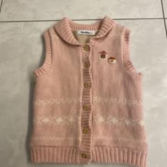 【超美品】ファミリア　ニットベスト　120のサムネイル