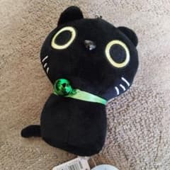 ぱちめめ黒猫のスズぬいぐるみのサムネイル