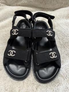 CHANEL ストラップサンダル ブラック 37のサムネイル