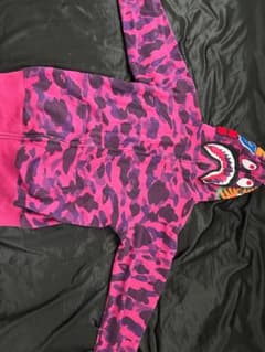 A BATHING APE シャークパーカー　ピンク A BATHING APE シャークパーカー ピンク カモ - メルカリ