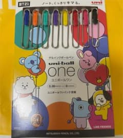 【新品】uni-ball one ユニボールワン BT21 8色セットのサムネイル