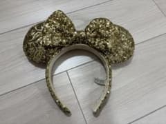 ディズニー　ミニー　カチューシャ ゴールド スパンコールのサムネイル