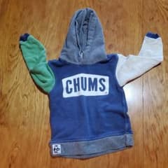 CHUMS カラーブロック パーカー mサイズ110cmのサムネイル