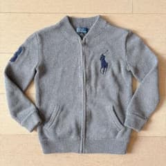 Polo by Ralph Lauren ジップカーディガン 120cm グレーのサムネイル
