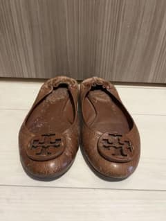 Tory Burch ダークブラウン フラットシューズ Tory Burch フラットシューズ ブラウン - メルカリ
