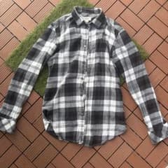 【DIESEL】メンズ ネルシャツ チェック柄 グレー Mのサムネイル