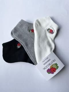 ★FRUIT OF THE LOOMフルーツオブザルーム★刺繍ロゴソックスA3Pのサムネイル