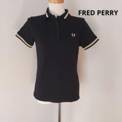 FRED PERRY ブラック ポロシャツ 半袖 - メルカリ