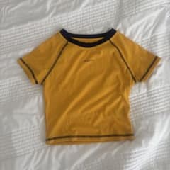 PRETTY ロゴ入り チビTシャツ イエローのサムネイル