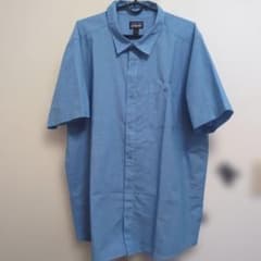 Patagonia 半袖シャツ オーガニックコットン XL ブルー - メルカリ