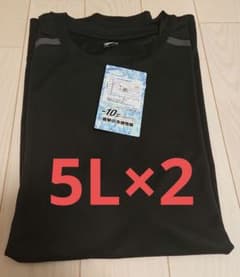氷撃冷感(R)－10℃ Tシャツ 5L 黒 ワークマン 新品のサムネイル
