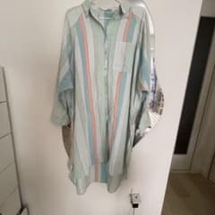 RODEO CROWNS ストライプ柄 ロングシャツワンピースのサムネイル
