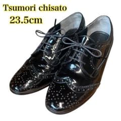 TSUMORI CHISATO シューズ ウィングチップ エナメル 23.5 黒 - メルカリ