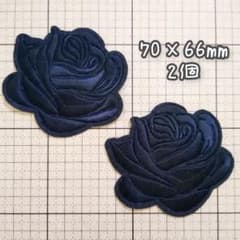 黒薔薇✿︎刺繍アイロンワッペンのサムネイル
