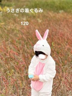 うさぎ　着ぐるみ　兎　120 ロンパース　パジャマ　お揃い　兄弟　姉妹のサムネイル