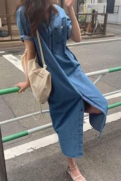 デニムワンピース フリーのサムネイル