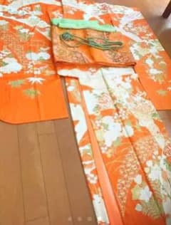 お値引きしました  振袖4点セット➕伊達襟のサムネイル