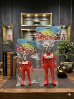 【希少・現行ブルマァク】ウルトラマンレオ ソフビ 　2体セット　復刻版 希少・現行ブルマァク】ウルトラマンレオ ソフビ 2体セット 復刻版