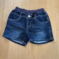 デニムショートパンツ 140cm 裏起毛のサムネイル