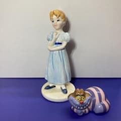 DisneyStore 도자기제 웬디&체샤 고양이 2장