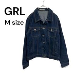 GRL グレイル　ダークデニムジャケット　カジュアル　ベーシック　アウター
