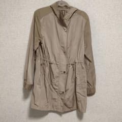 GU フーデッドブルゾン ベージュ Lサイズ レディースのサムネイル