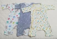 コンビミニ　ラップクラッチロンパース3枚セットのサムネイル