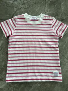 MIKI HOUSE ボーダー 半袖Tシャツ ピンクのサムネイル