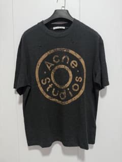 Acne Studios サークルロゴ ダメージTシャツ Mサイズ - メルカリ