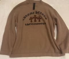 CHROME HEARTS（クロムハーツ）のベージュニットセーター、美品 - メルカリ