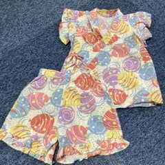 BREEZE 甚平 カラフル ヨーヨー模様 サイズ110のサムネイル