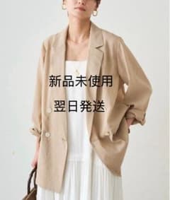 Loungedress【シワになりにくい】リネンライクシアージャケット