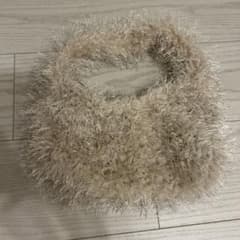 シャギーニット ハンドバッグ ベージュのサムネイル