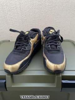 NIKE AIR MAX 90 ESSENTIAL ブラックゴールド28.5cmのサムネイル
