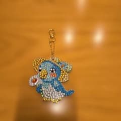 ダイアモンドアート　鳥　 キーホルダー