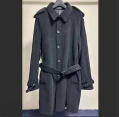 極美品】ポールスミス シングルトレンチコート L 黒 マルチストライプ
