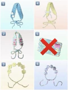 組み合わせ自由　ヘアアクセサリー　雑貨　ハンドメイド　ヘアバンド　ヘッドドレス