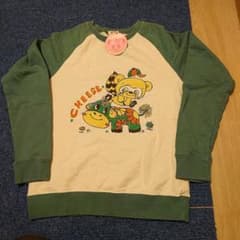 新品CHEESE キッズ トレーナー ラグラン グリーン 160cmのサムネイル