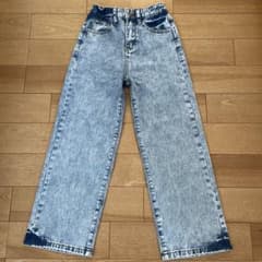 SHEIN ハイウエストストレートパンツ　デニムのサムネイル