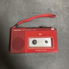 TOSHIBA KT-1950R CASSETTE RECORDER RED - メルカリ