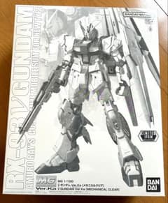 MG 1/100 νガンダム Ver.ka [メカニカルクリア] ガンダムベース - メルカリ