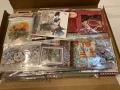 ア　コラージュ素材　お裾分け　紙ものとマステ　大量　作家さん多め　中古のサムネイル