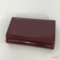 Cartier カルティエ ハッピーバースデー 二つ折り財布 エナメル パテント