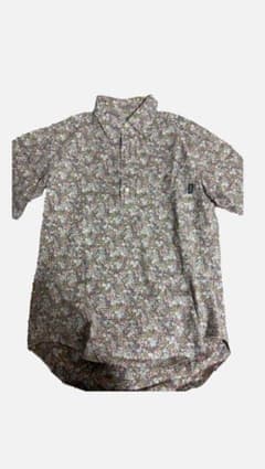 AIGLE 花柄 半袖ポロシャツ Sサイズのサムネイル