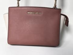 MICHAEL KORS ピンクとホワイト ハンドバッグのサムネイル