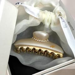 付属品有/極美品 acca アッカ ヘアクリップ ニューコラーナ G金具 M